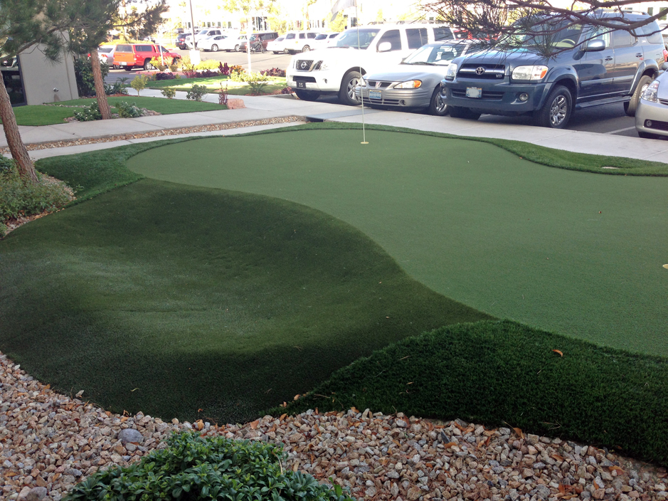 Fake Grass Los Gatos, California Paver Patio, Commercial Landscape