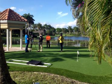 Synthetic Grass Atherton, California Putting Green Carpet, Backyard artificial grass